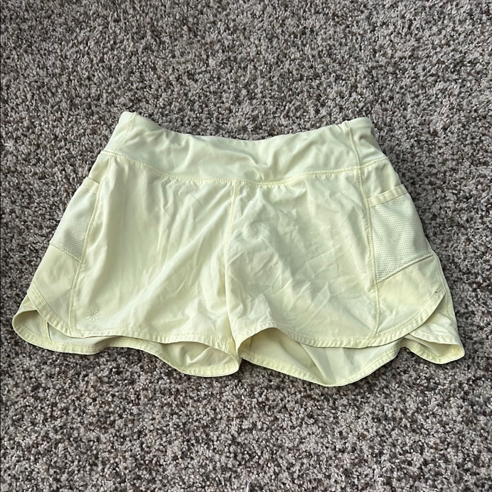 girls yellow Shorts athleta